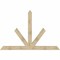 Ekena Millwork Saratoga Rough Sawn Timber Gable Bracket, Douglas Fir, 96"W x 64"H x 6"D x 6"F, 16/12 Pitch GBW096X64X0606SAR00RDF - alternate 1